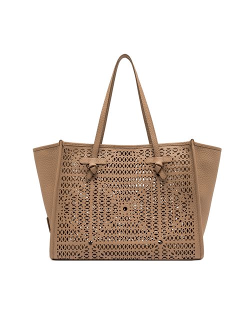 Shopping Bag Marcella in pelle traforata Clay GIANNI CHIARINI | BS 12390 LNRCLAY